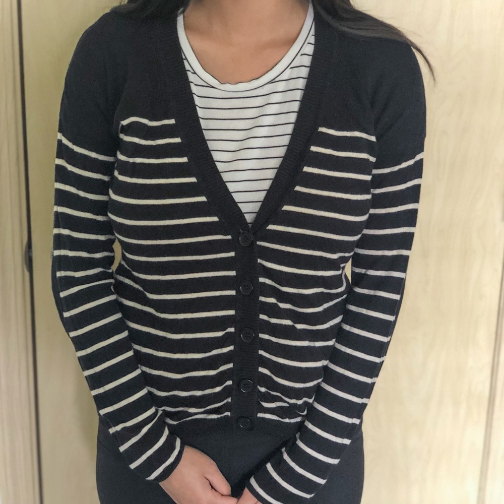 Striped cardigan